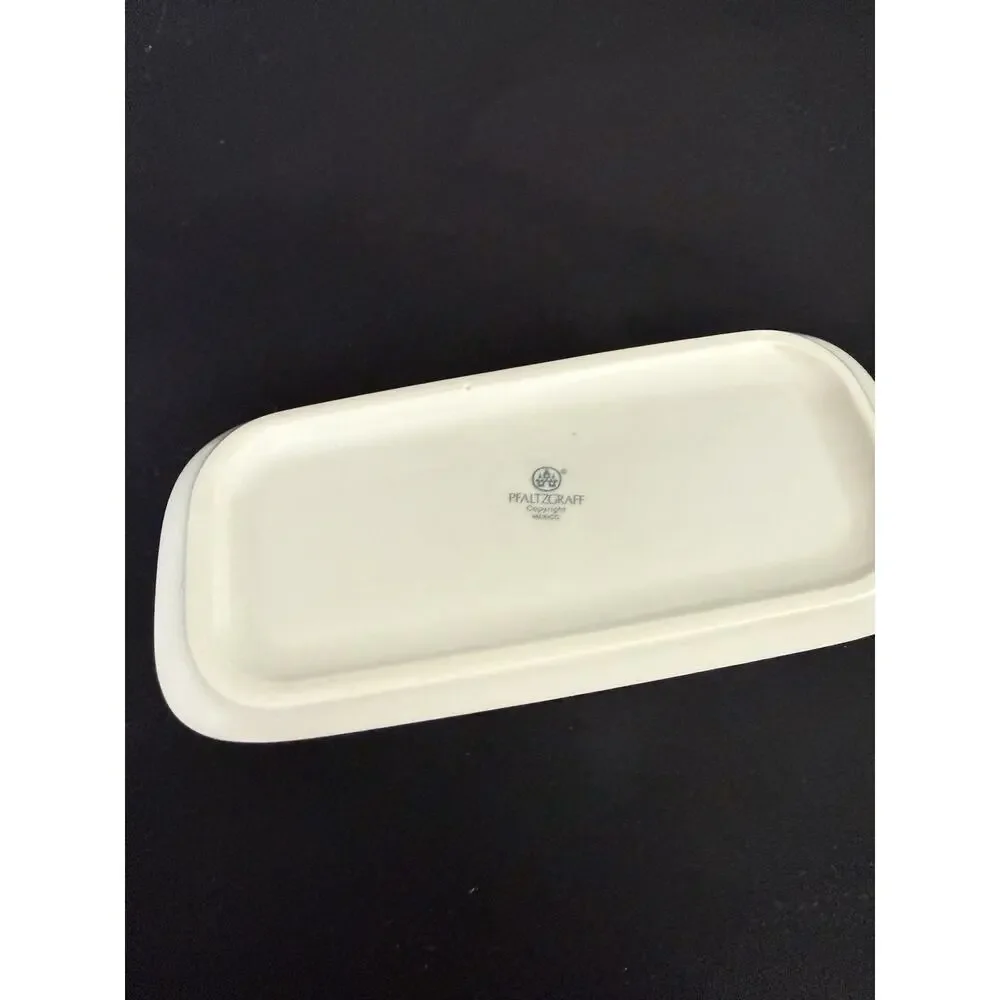 Vintage Phaltzgraff Tea Rose Covered butter Dish With Box In New condition.